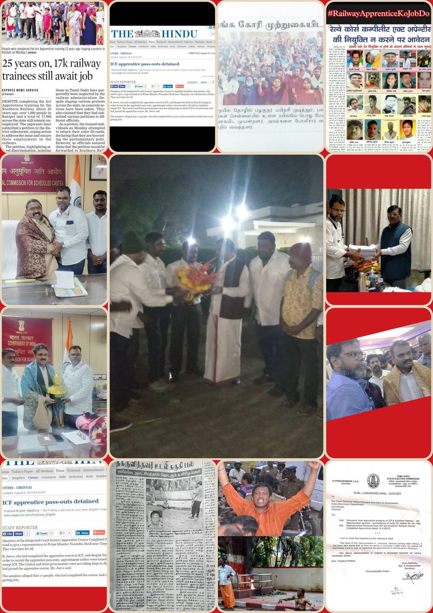 <a href="/RailMinIndia/">Ministry of Railways</a>
<a href="/rashtrapatibhvn/">President of India</a>
We demand a Special Drive Quota for ICF &amp; SR CCAA from 1998 as directed in the National Commission case. CCAA in other Zones were absorbed under RBE 136/2004 (till 2016 &amp; 2023). If justice fails, it’s not the Constitution—it’s human neglect.