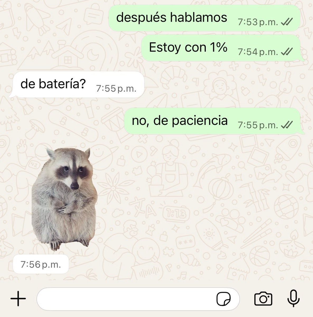 Después hablamos mejor.