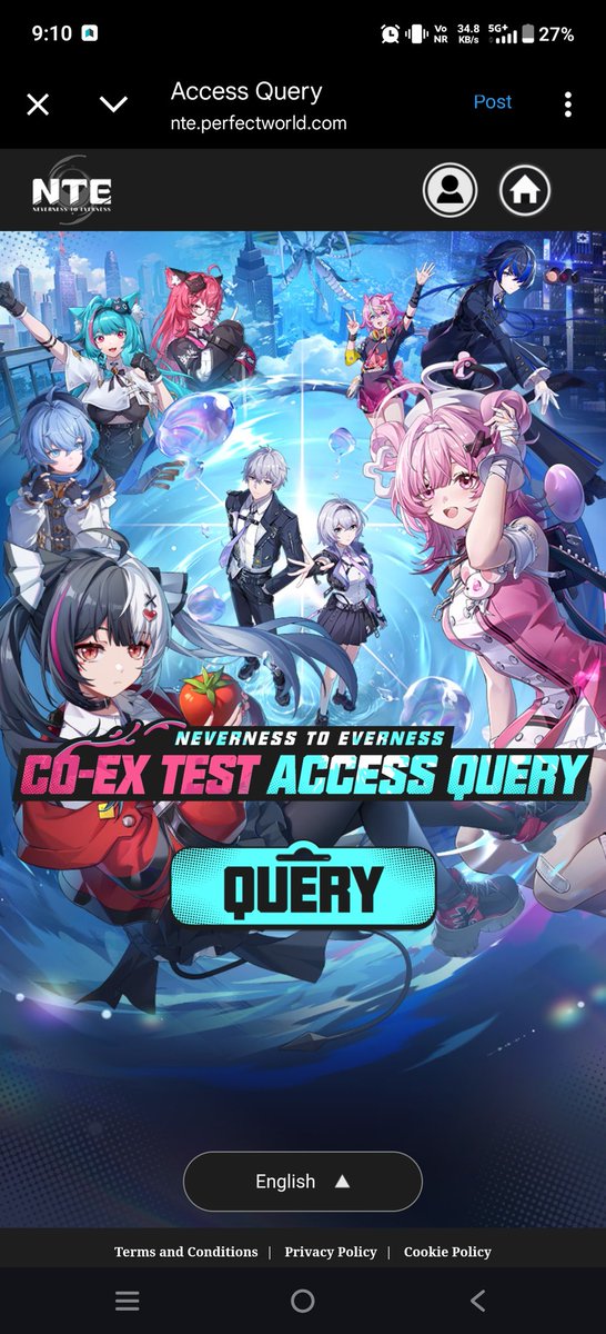 tashanofficial7's tweet image. Finally I Got The CO - EX TEST ACCESS FOR #NTE #NevernesstoEverness #CoExTest