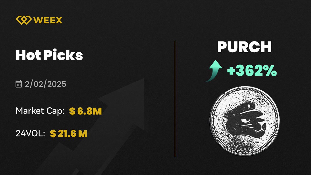 Hot Picks:  > $PURCH <a href="/trypurch/">Purch</a> #PURCH

$66 USDT Giveaway💰
3 winners  

Just:
 👉 Follow <a href="/WEEX_Official/">WEEX</a>
🔸  TAG 3 FRENDS+ Drop WEEX UID  

24 hours  

Trading On WEEX: weex.com/spot/PURCH-USD…
#blockchain