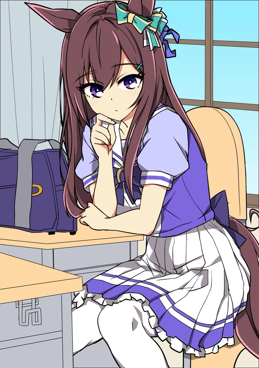 メジロドーベル(ウマ娘) 「こっち見てるメジロドーベル」|わひこのイラスト