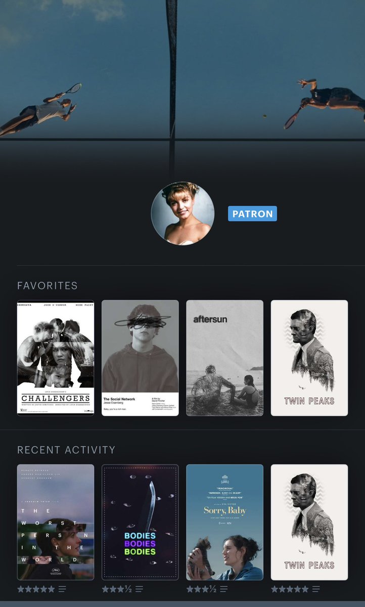 Yes, I am a letterboxd patron member. We exist