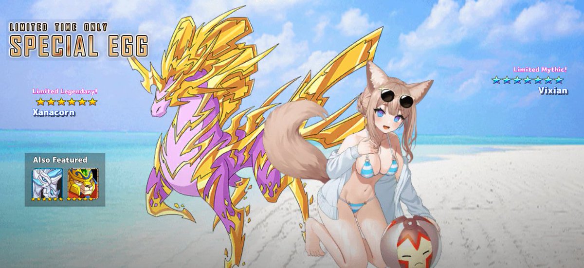 🔹Featured Monsters🔹Vixian, Summer Fox Lady ⏰Hatch Period⏰Feb 2