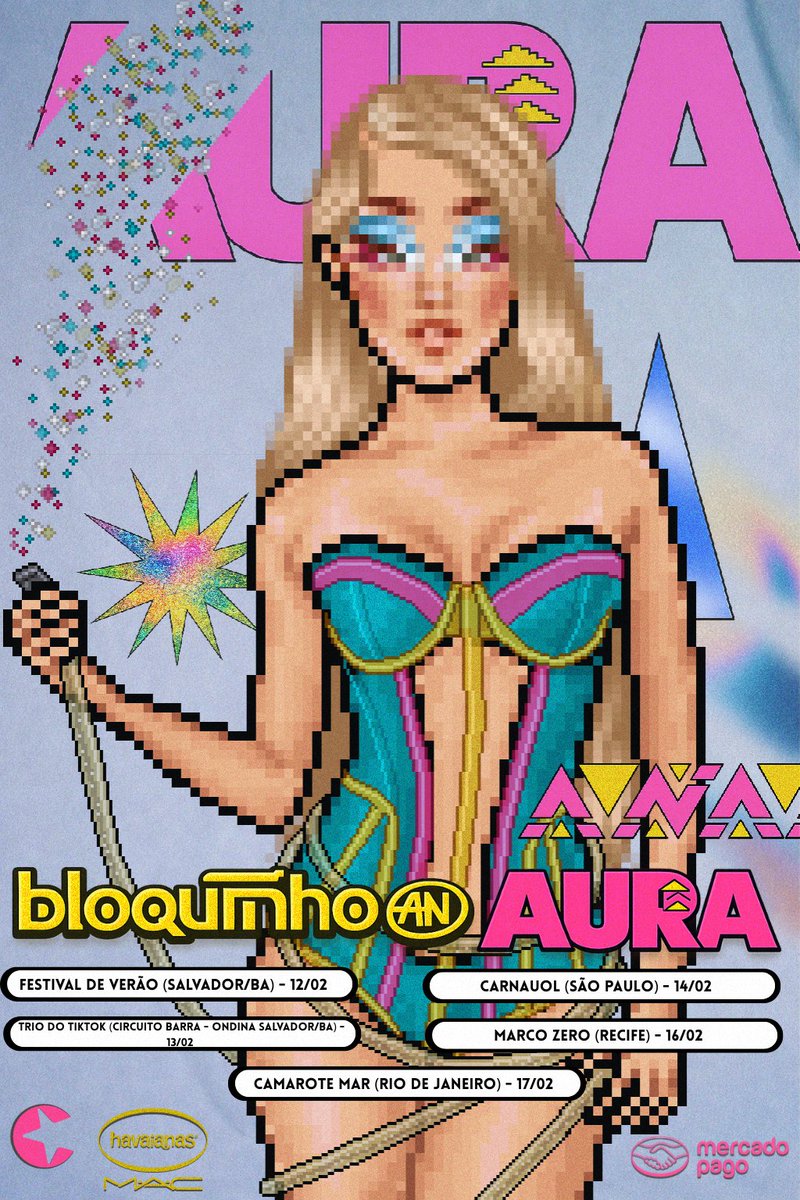 Onde a gente se vê nesse carnaval Bloquinho Aura, PRIMEIRA edição  💖🎭

🎫 ingressos e mais informações na bio