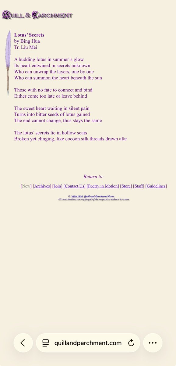 rose2006usa's tweet photo. Welcome to Quill and Parchment’s Annual Hearts Issue
 
Featured Poet: Quill and Parchment is proud to spotlight the poetry of Chinese- American poet Bing Hua. She has been called “the queen of love ”. https://t.co/aWPRs8LtYL https://t.co/dqQR0SLNPQ https://t.co/YiwCJCNFGz