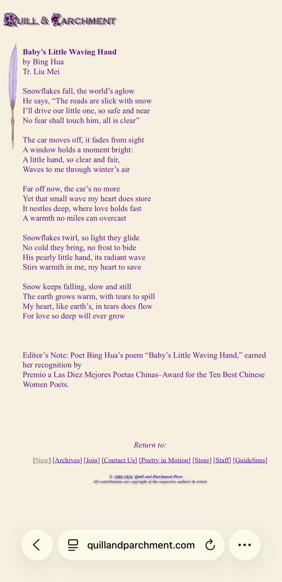 rose2006usa's tweet photo. Welcome to Quill and Parchment’s Annual Hearts Issue
 
Featured Poet: Quill and Parchment is proud to spotlight the poetry of Chinese- American poet Bing Hua. She has been called “the queen of love ”. https://t.co/aWPRs8LtYL https://t.co/dqQR0SLNPQ https://t.co/YiwCJCNFGz