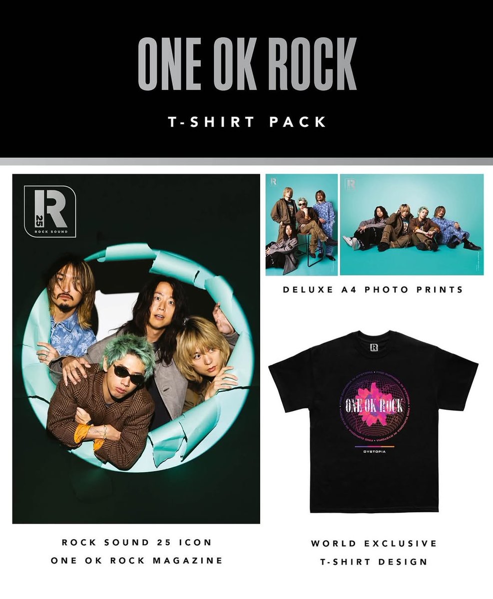 oneokrock_FC_'s tweet photo. 🖤 この一冊、ただの雑誌じゃない🔥

20年分の衝動と覚悟。
#ONEOKROCK 、今も進化を止めない理由を
Takaの言葉で深く知る——

📖 Rock Sound 表紙号
👕 限定「Detox」Tシャツ付き

読む、着る、語り継ぐ。
ファンのための完全保存版。

→でチェック
https://t.co/oSGbc56MTh

#ワンオク
#RockSound https://t.co/RfMYCtMF6E