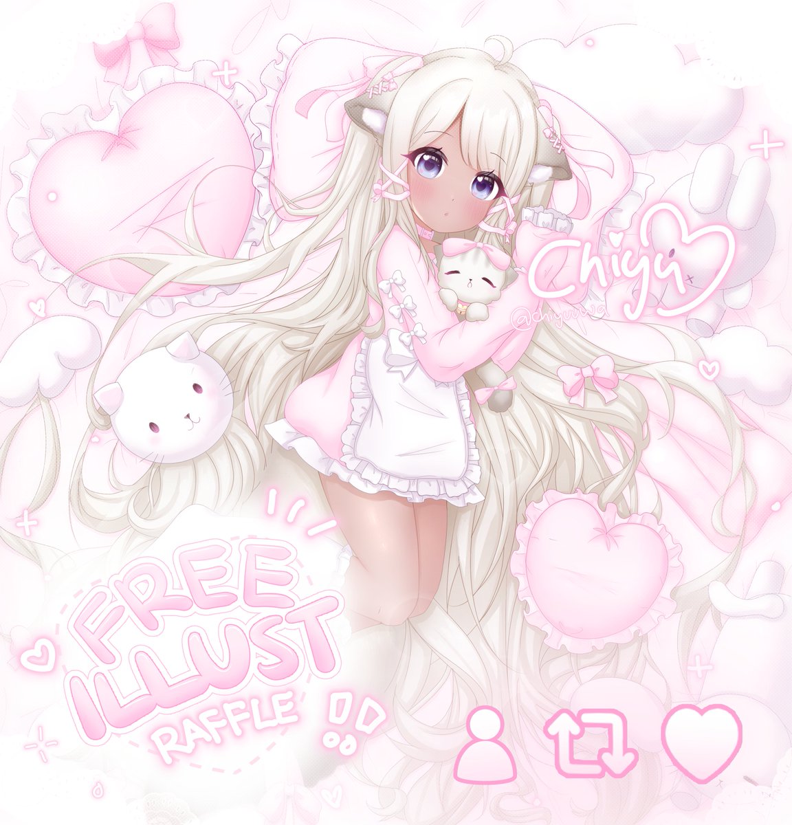 free illust art raffle !! ♡♡ win a free fullbody illust w/ a background ^o^

⊹ rules: 
♡ like + rt
♡ follow me
♡ comment your oc! ( optional )

ends: february 14th🤍 #artraffle