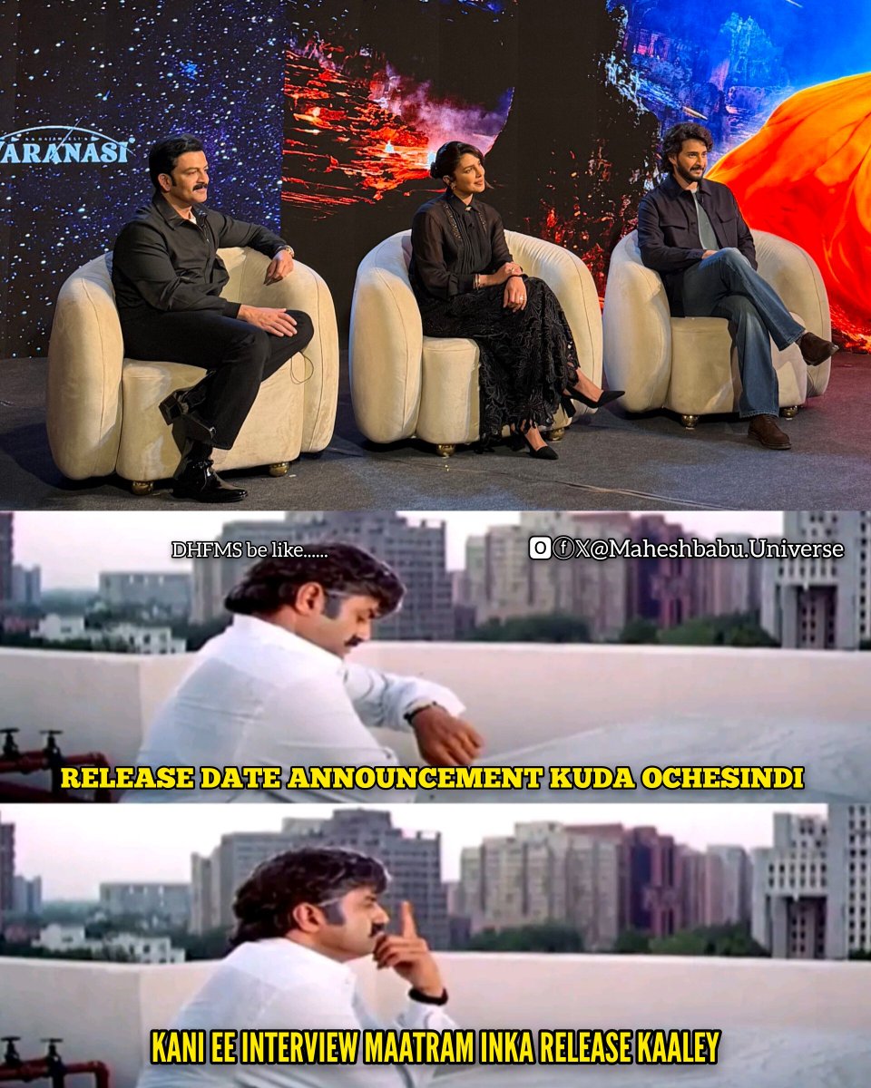 Ayya ee interview eppudu release chestaro chepthe Break Ivvadaniki ready gaa untam 😭🥺
@varanasimovie 
#Varanasi #Maheshbabu #MaheshBabu𓃵