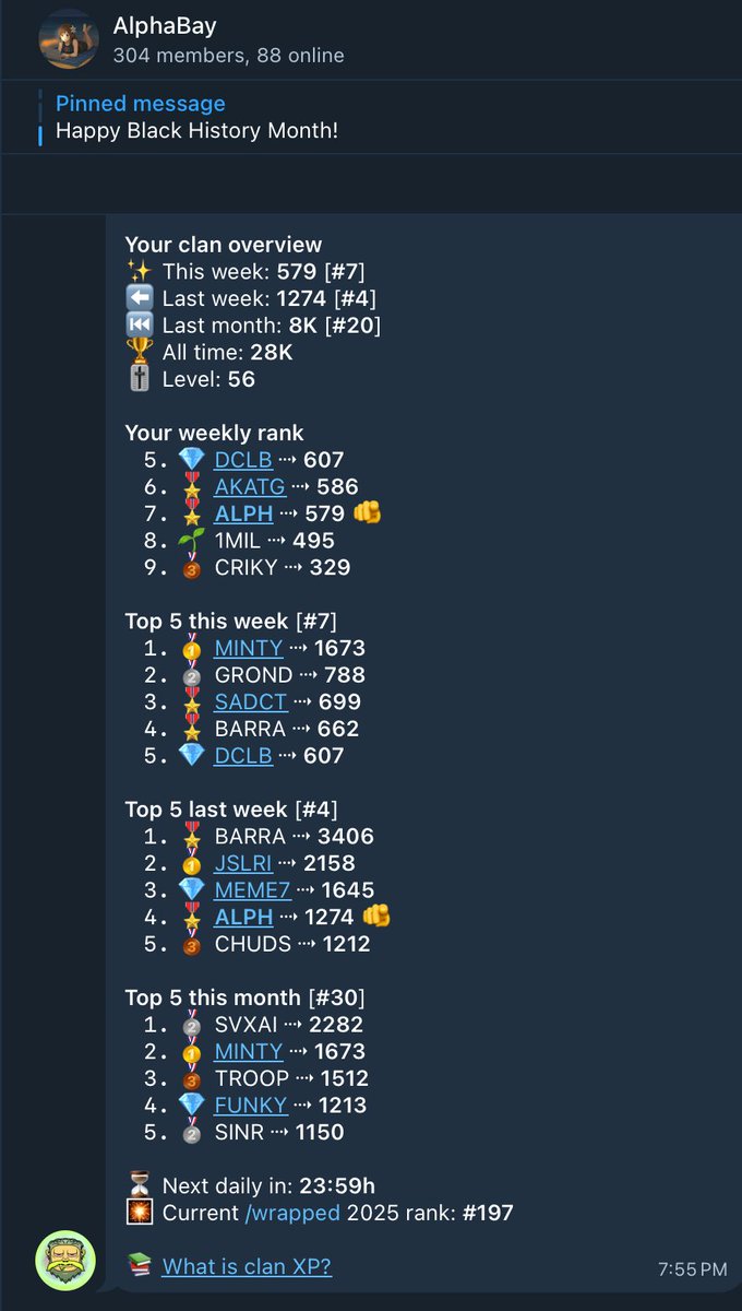 Top 5 last week🫡

Shooting for #1 this week. We run the trenches.

AlphaBay.