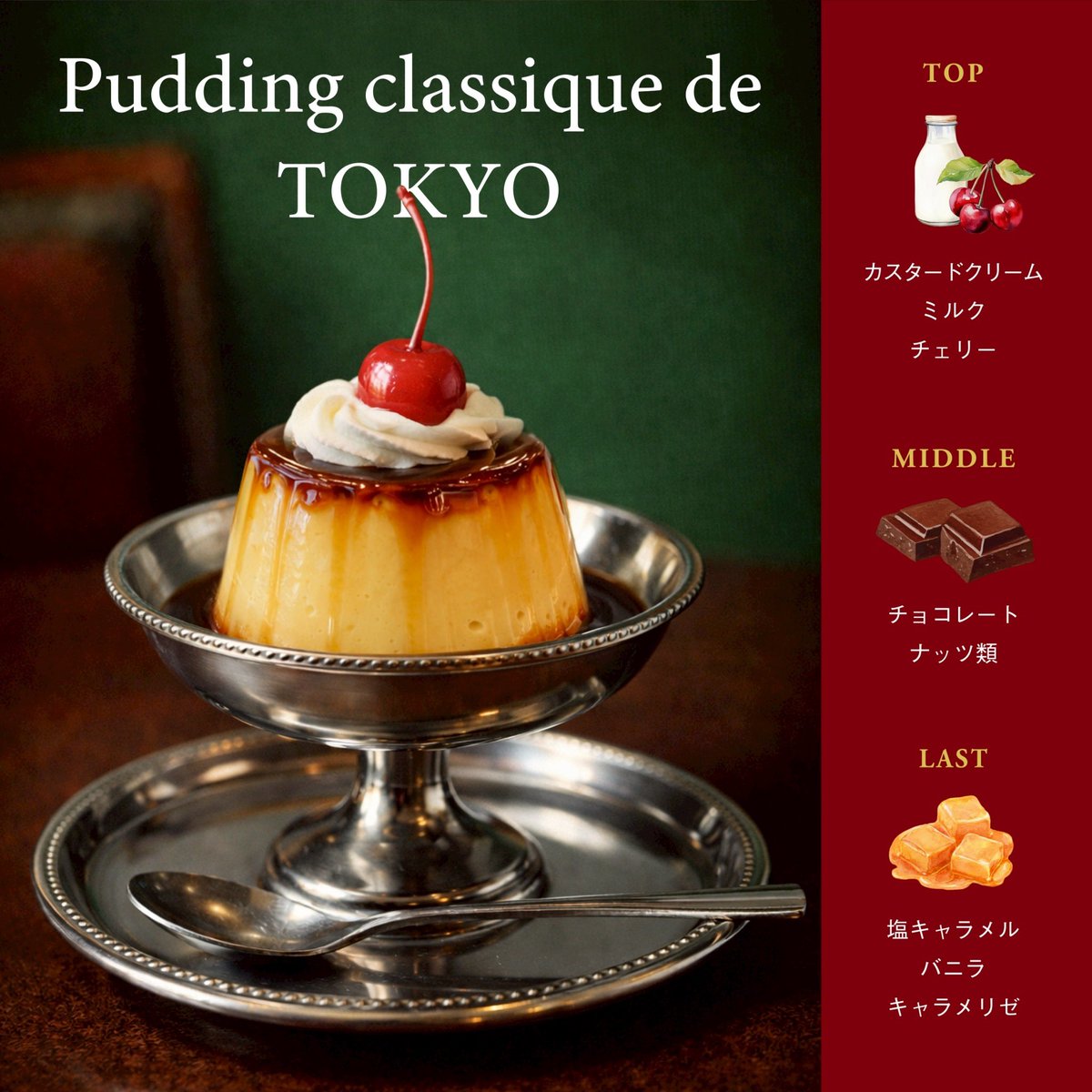 テオブロマ プディング クラシック ド トーキョー プリン 香水 各地で香りをお届けするなかで、 「東京の香りも作ってほしい」 そんな