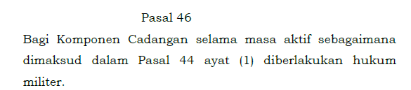 Jatosint's tweet photo. "para ASN diikutsertakan" apakah ini artinya disuruh/diwajibkan? Kalau iya, bukannya ini bertentangan dengan UU PSDN yang di Pasal 28 ayat (2) jelas disebutkan bahwa bahwa Komcad bersifat Sukarela?

FYI jadi Komcad itu bukan ikut latihan dasar militer/bela negara biasa. Jadi Komcad berarti HARUS siap dimobilisasi (ada ancaman pidana, Pasal 77, kalau gk memenuhi) ketika terjadi darurat militer atau keadaan perang

Dan sesuai hukum humaniter, begitu dimobilisasi Komcad akan kehilangan status dan perlindungannya sebagai warga sipil dan jadi kombatan yang SAH untuk ditembak. Ditambah lagi hukum militer juga berlaku untuk lo (Pasal 46)

Jadi konsekuensinya gk sembarangan