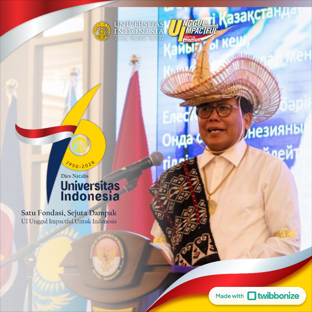 fadjroeL's tweet image. 76 Tahun UI @univ_indonesia ! Selamat Ulang Tahun ke-76 Almamaterku ! ~ Dr. M. Fadjroel Rachman #DubesRIKazakhstanTajikistan @Kemlu_RI #IniDiplomasi #BungFADJROEL @PEDOMAN_id #DoktorFADJROEL #DubesFADJROEL