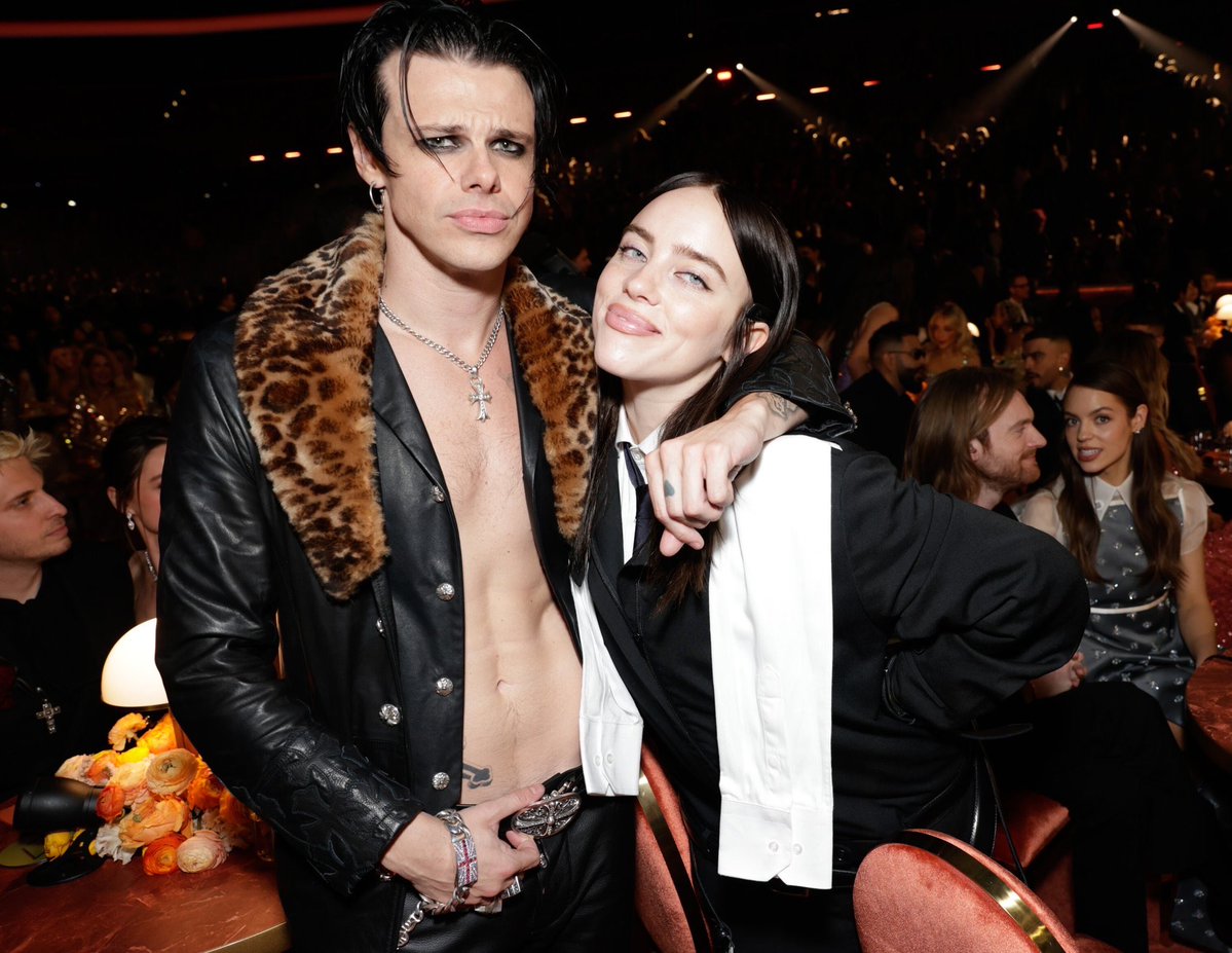 YUNGBLUD and Billie Eilish stun together at the 2026 #GRAMMYs.