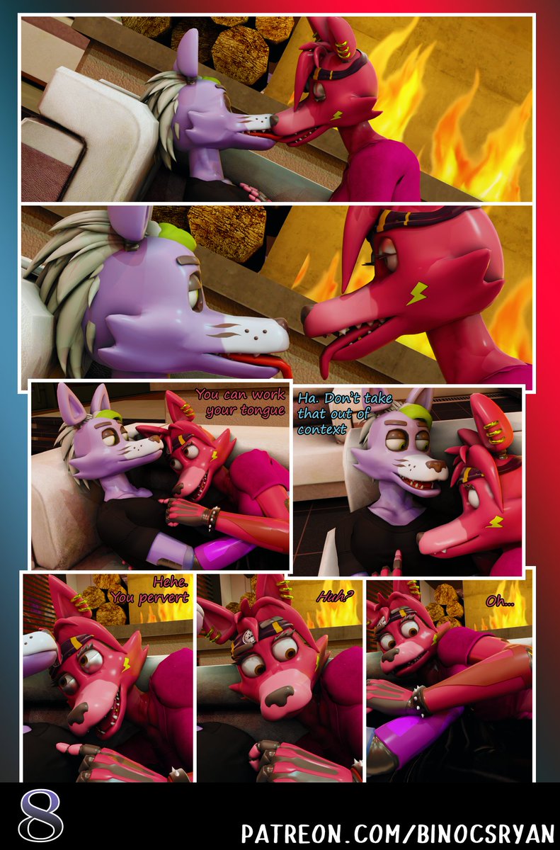 Midnight Whisper pages 6 - 8 are up.

Well, now that that's been answered. It seems someone's getting a bit excited. 

Pages 9 - 11 are available on Patreon, or come back on March 1st for the public release.