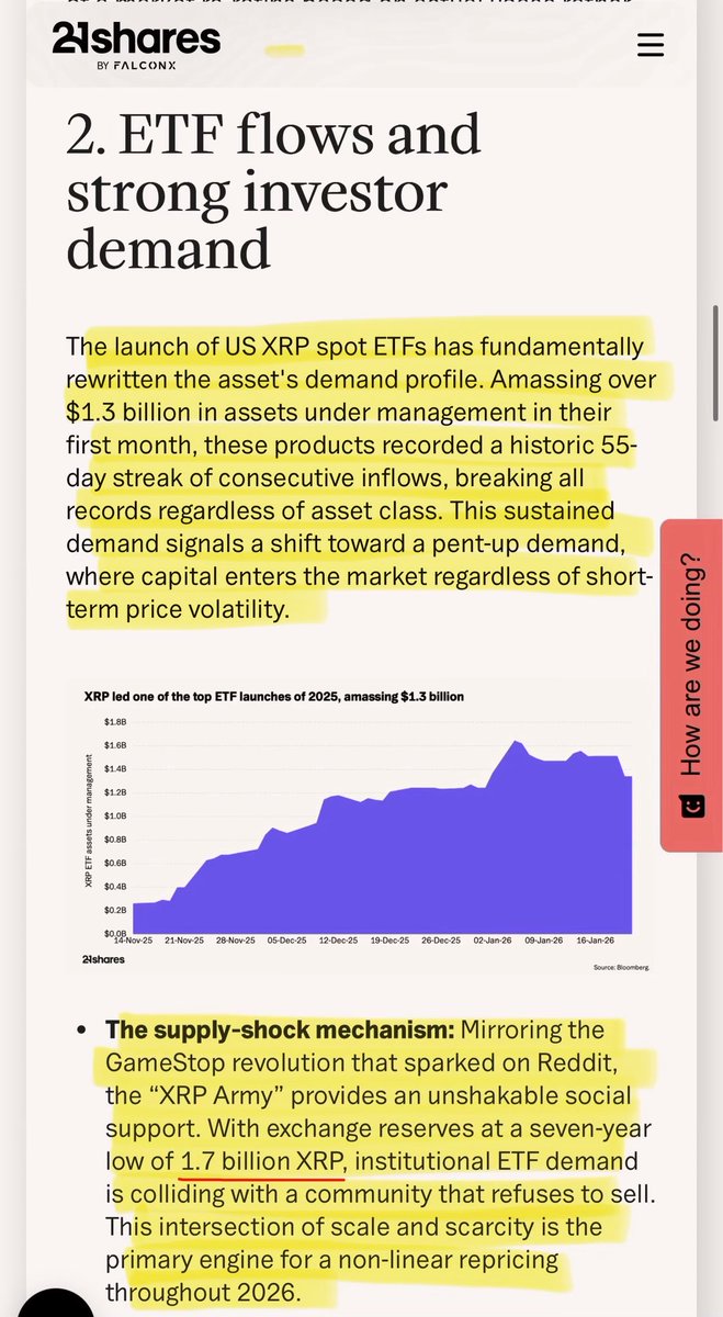 SMQKEDQG's tweet photo. ‼️21SHARES: “THERE IS ONLY 1.7 BILLION XRP LEFT ON EXCHANGES—> THE LOWEST LEVELS IN 7 YEARS”‼️

“The supply-shock mechanism”😏💨

Documented.📝👇 https://t.co/4FJyV8Xohu
