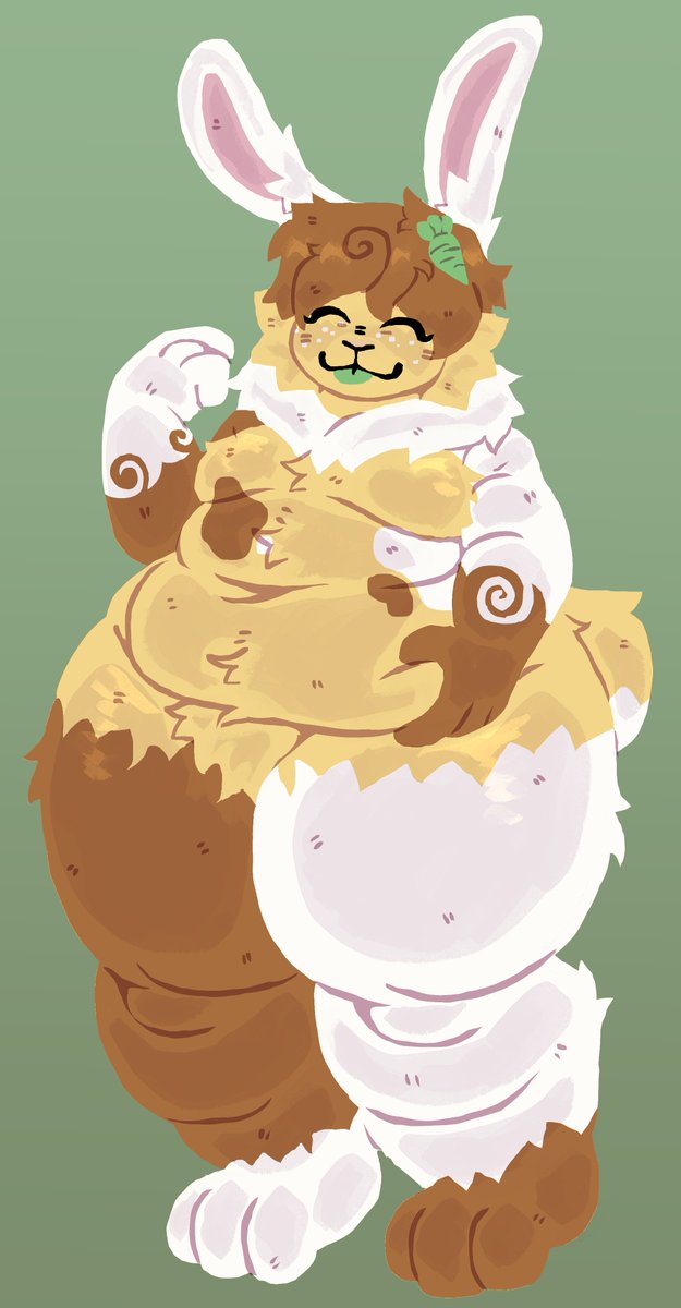 Lou_Pancake_'s tweet photo. Silly bunny for @swirlybinn :33 https://t.co/cLApQR4yda