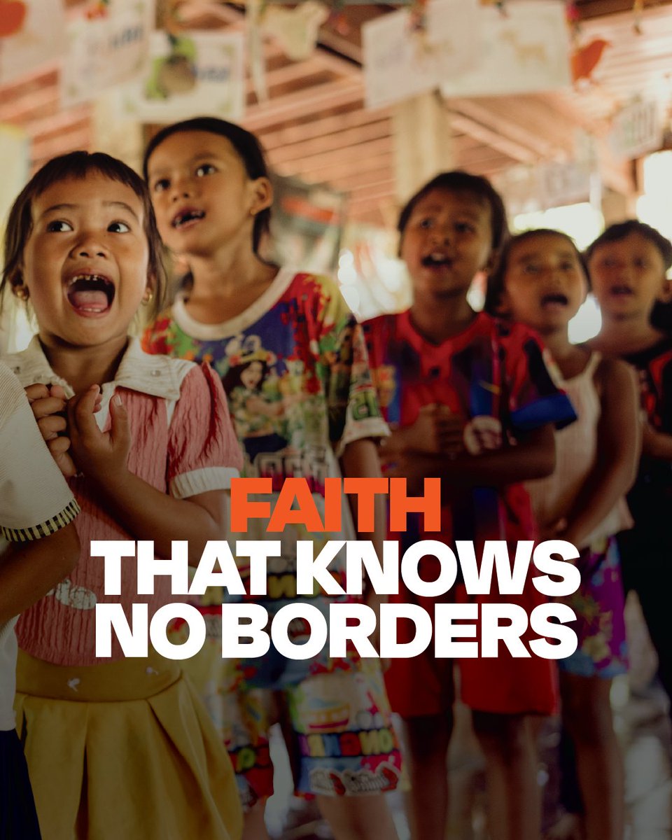 worldvisioncan's tweet photo. A love that doesn’t divide.
A faith that reaches beyond borders.
When we lead with love, children everywhere can flourish.🧡
#FaithInAction #CompassionInAction #HopeForEveryChild #ServeWithLove https://t.co/FhOnrRBZdx
