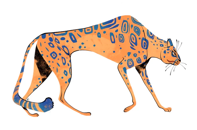 Cheetah character design