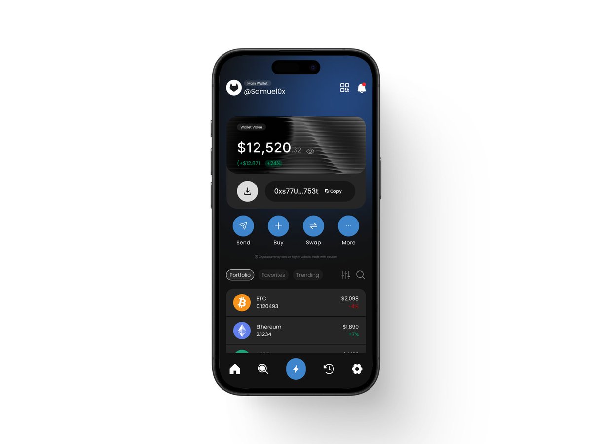 ui_lawr's tweet photo. Took up a fictional project...
Cerebro multichain wallet is here! Pixel perfect and functional wallet design
#appdesign #uiux #uidesigner #wallet #crypto #cryptowalletdesign