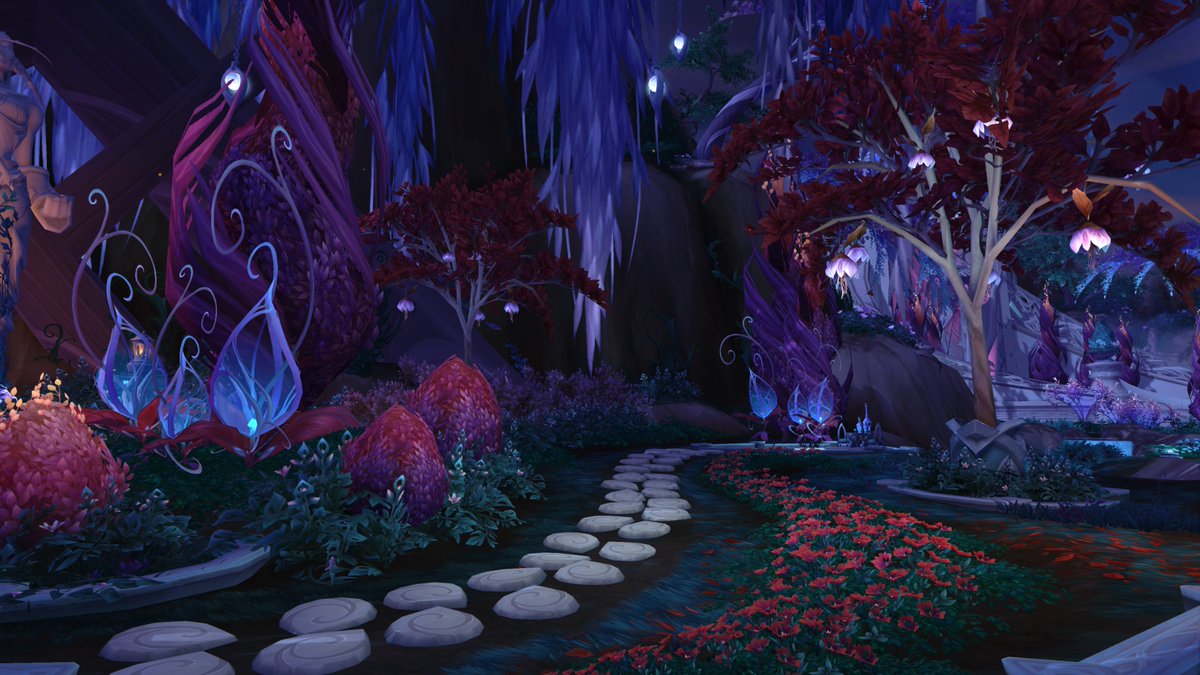 feladrae's tweet photo. Damn the Botanical Gardens in Suramar was truly something else, so gorgeous! I'd die for all these plants as decor. https://t.co/7CyAoR4aie