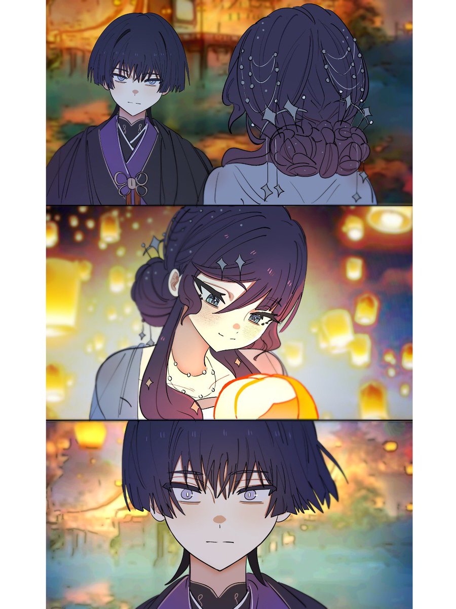 He would move mountains for her, with that look of dream-hazed eyes. Go ahead, Scara—take your wife as far as possible from Mondstadt and settle somewhere nice.

also support <a href="/gayshinoa/">brighty | scrmn fic 📌</a> guys!! Her fics are the best ❤️

#scaramona #wandermona