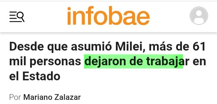 Shomepregunto's tweet photo. -Milei echó a...
-No, eso no.
-Milei desvinculó a...
-No, tampoco.
-Fueron despedidos 61 mil...
-No, menos, ni se te ocurra!!!
-Personas DEJARON DE TRABAJAR en el Estado.
-Si, genial, vamos con eso... https://t.co/vjwcAJUvAW