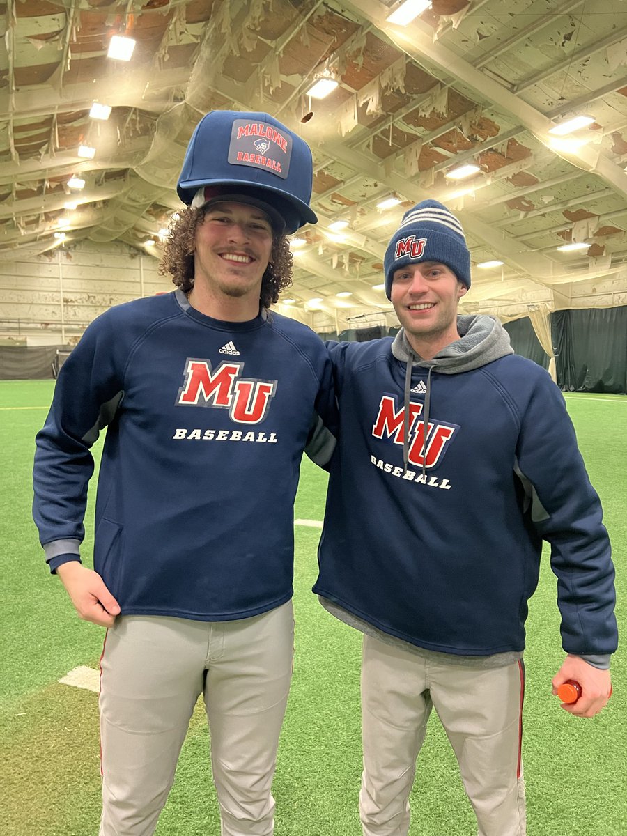 MaloneBaseball's tweet photo. Malone University Baseball:
“Alumni Cody Ballay Pitchers of the Day” are Finn Schmitt and Ayden Hall! https://t.co/SVehGqJNxv