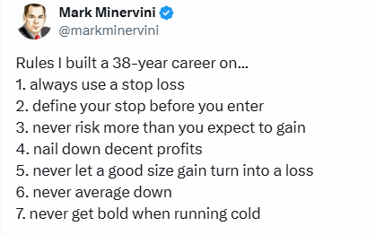 Trading rules to live by...