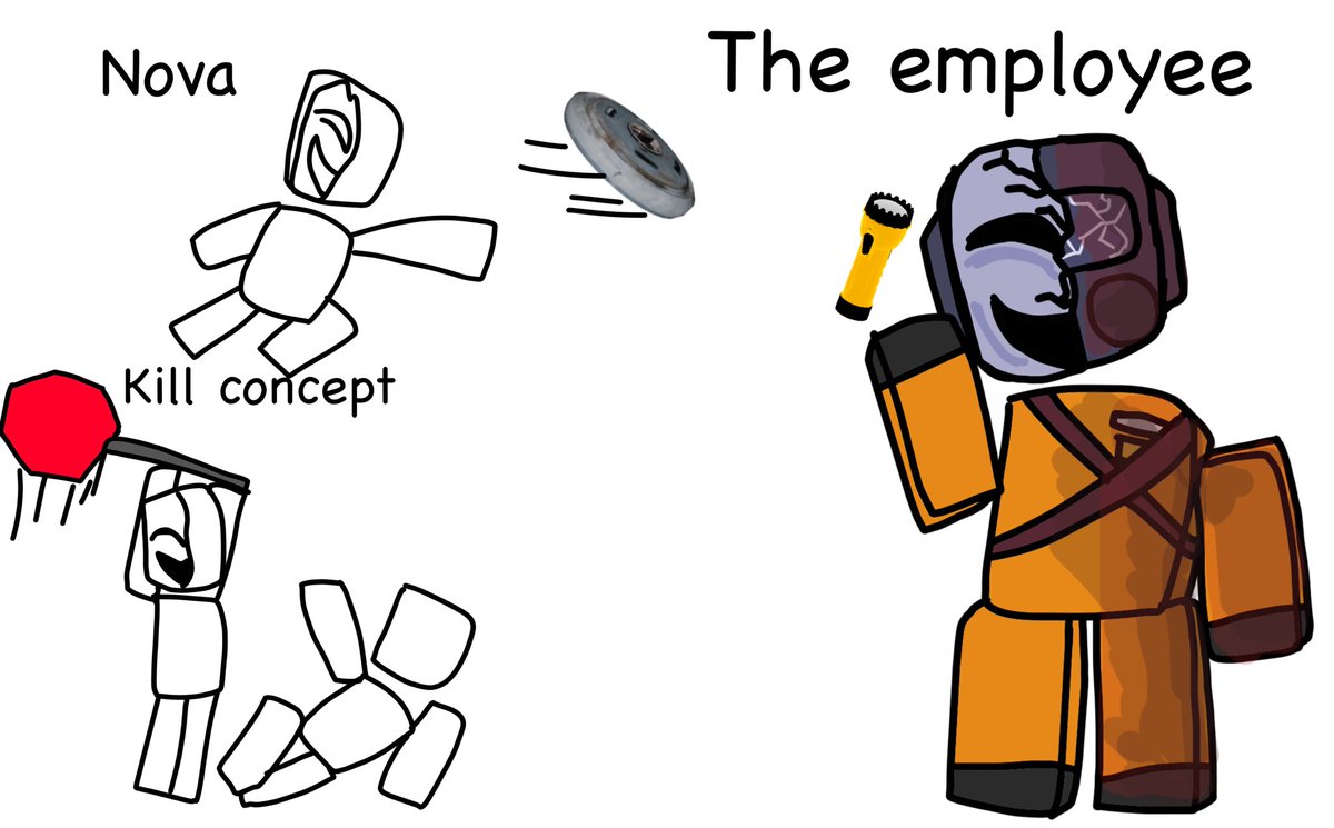 Coppery73's tweet photo. Forsaken Noli skin concept. The employee 
#forsakenroblox #lethalcompany https://t.co/coLOuRSqx5