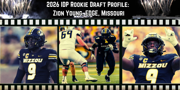 Mike_Woellert's tweet image. #FFIDP Just finished up my evaluation on Zion Young and his IDP potential.

-Strengths
-Weaknesses/Areas of refinement
-IDP Outlook in dynasty leagues (2026 and beyond)

mikewoellert.substack.com/p/2026-idp-roo…

#IDP #IDPDynasty #IDPFantasyFootball