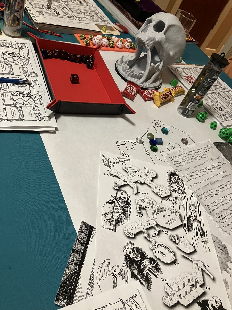 Had a great game of Dungeon Crawl Classics on Saturday, with the gang!
I hope everyone had the chance to roll dice with friends and family this weekend!
#gamingwithfriends #TTRPGs #RPG #dcc #dungeoncrawlclassics