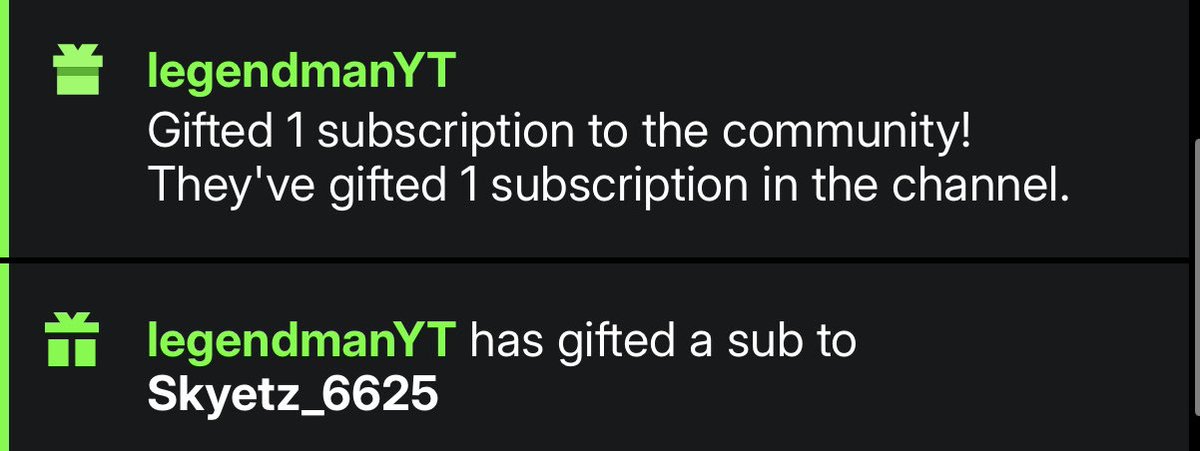 I have to gift more subs to others soon!!!