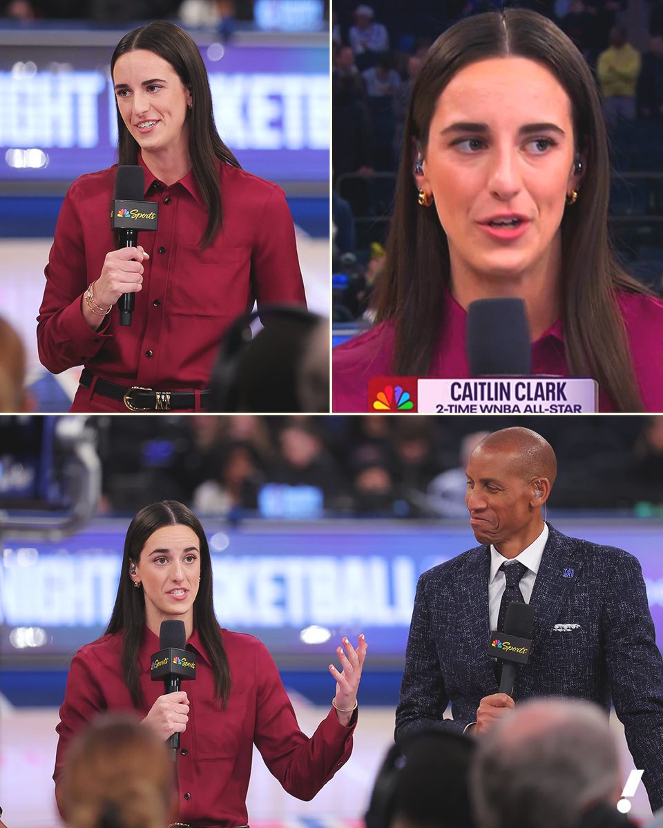 Caitlin Clark making her NBA broadcast debut as a special contributor on NBC 👏