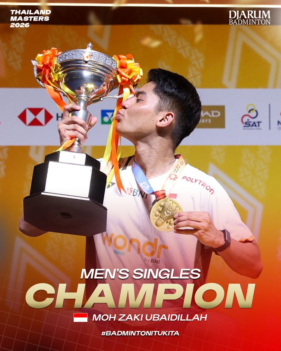 Indonesia raih juara umum dengan membawa  4 gelar juara di #ThailandMasters2026