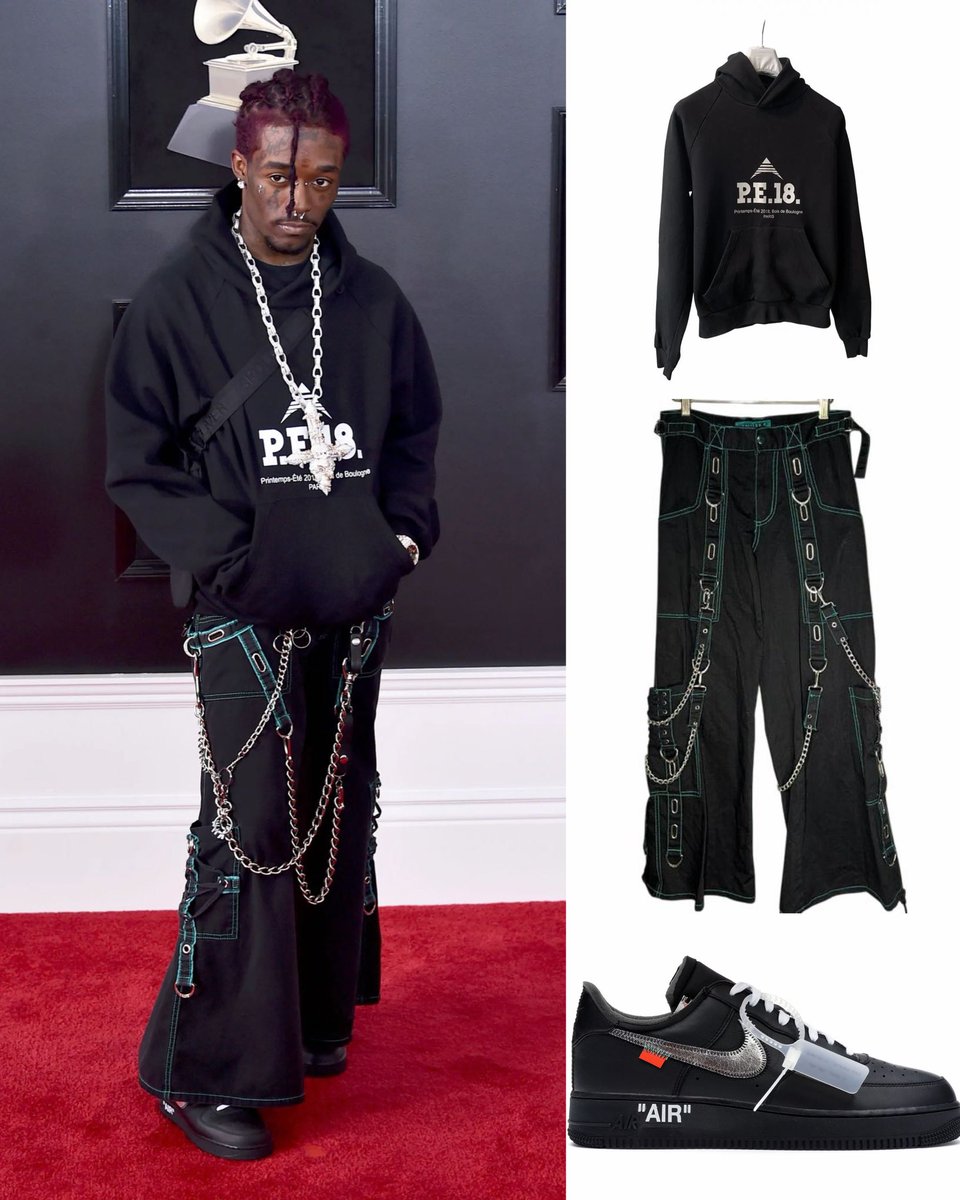 Lil Uzi Vert wearing Balenciaga P.E. 18 Hoodie ($425) Tripp Nyc