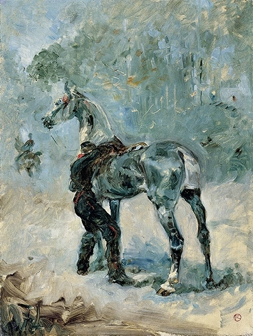 画家H.ロートレックは、父親といっしょに馬に乗るのが大好きな少年で