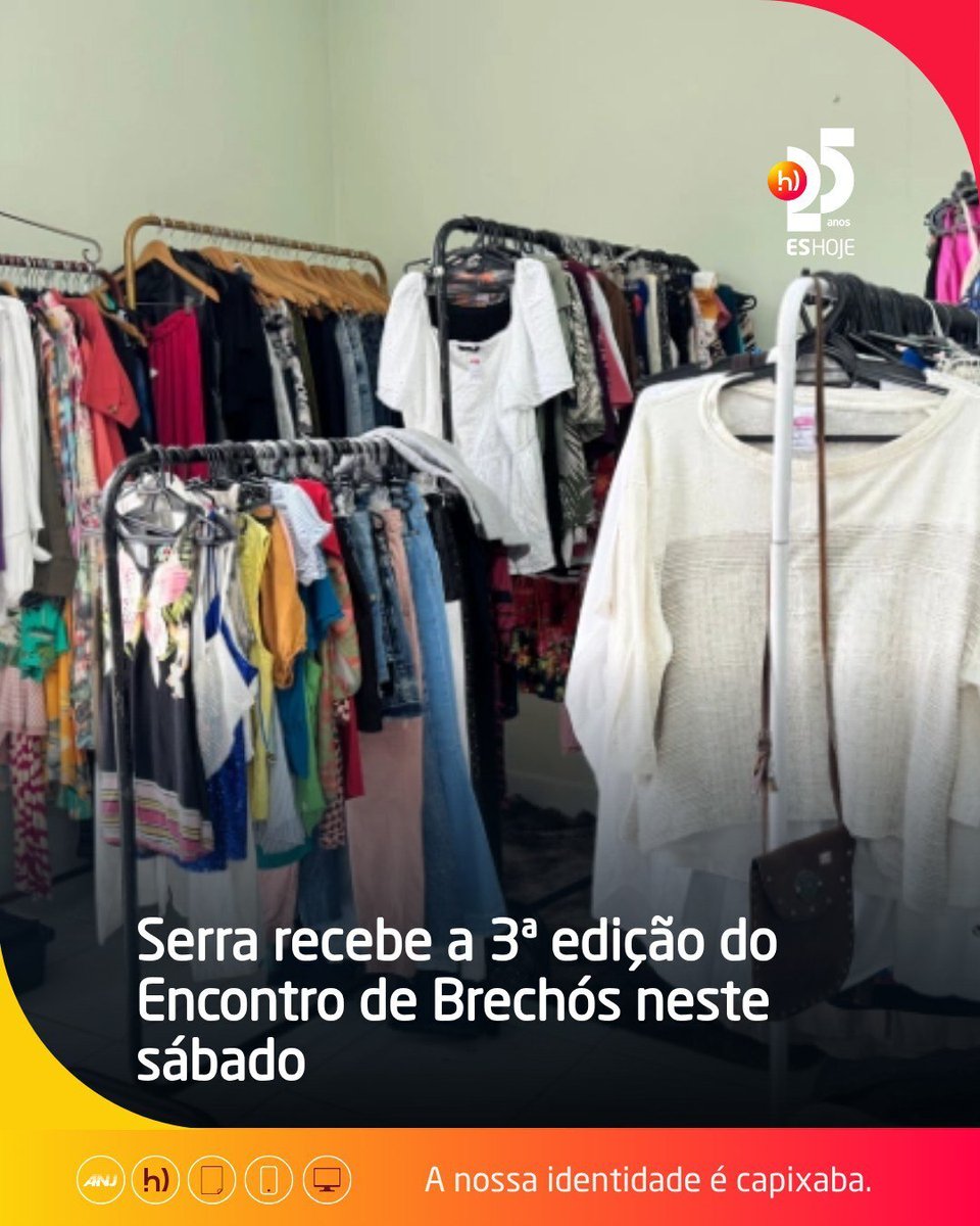 eshoje's tweet image. O Parque da Cidade, em Laranjeiras, será palco de moda, lazer e sustentabilidade neste fim de semana. O evento reúne brechós, artesanato e gastronomia para um consumo mais consciente e divertido. 🌿🛍️🌳

eshoje.com.br/espirito-santo…

#brechó #sustentabilidade #eshoje