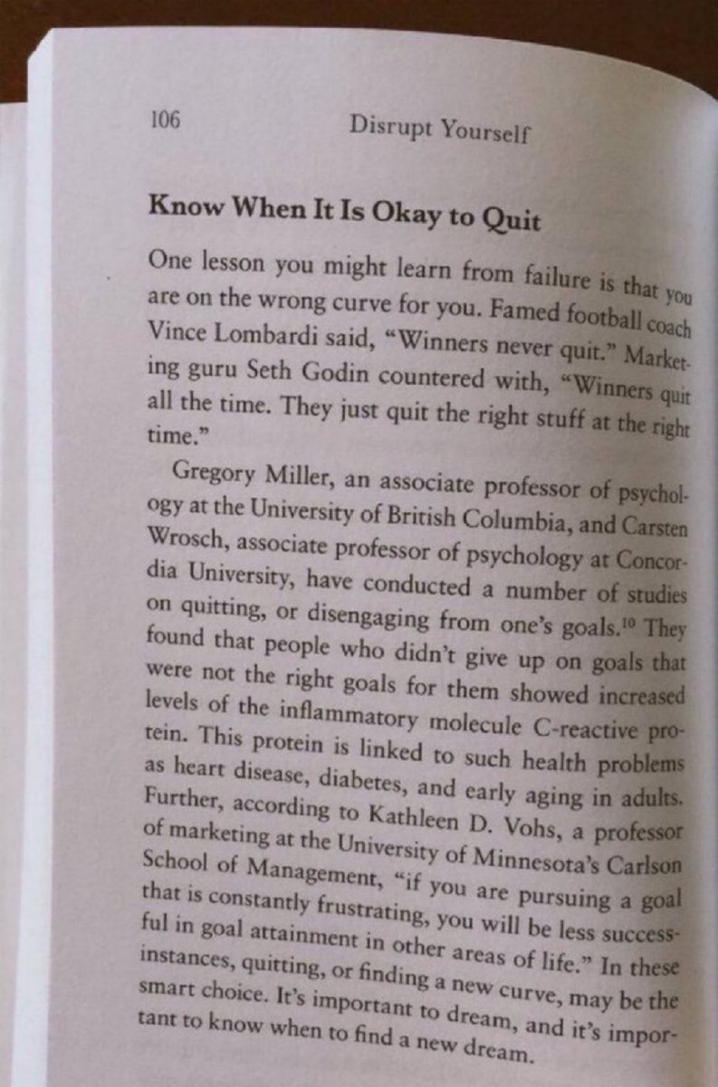 Winners quit all the time. They just quit the right stuff.