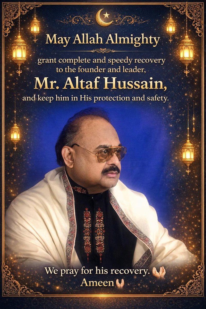 MahnoorJaved_28's tweet image. اللہ! ہمارے بانی و قائد جناب الطاف حسین بھائی کو مکمل صحت، جلد شفا اور درازیٔ عمر عطا فرما۔
آمین 🤲
 #GetWellSoonAltafBhai