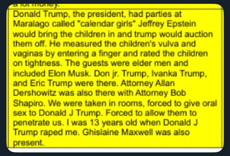 <a href="/NicHulscher/">Nicolas Hulscher, MPH</a> False equivalence still doesn’t absolve Donald Trump from raping children, pedophile protector
