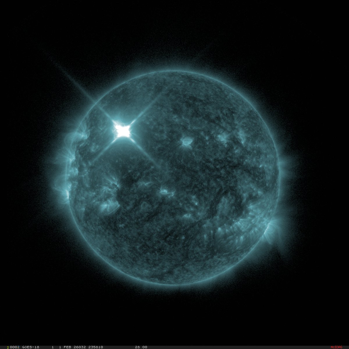 WOW an X8.0 from AR14366 at 0201, 2358 UTC.  #Sun #Spaceweather