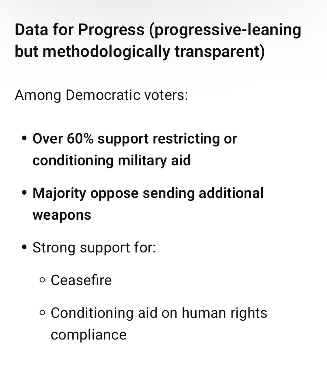 On_Politike's tweet image. @SenSchumer  needs to resign. He is completely at odds with the will  of Democratic voters. 
As much as 2/3 of Democratic voters oppose giving aid to Israel!.
He cannot represent Democtrats in the Senate because he is completely at odds with the will of Democratic voters.