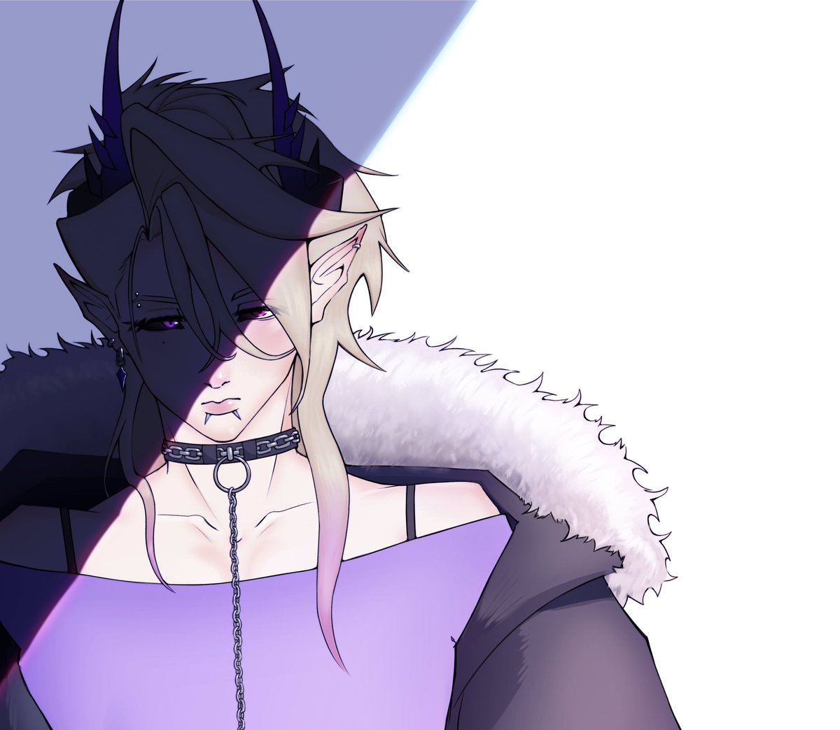 It took me a while to finish this off since i’ve recently gotten my first drawing tablet yippie! Slowly getting used to stuff so I kept it simple, I missed drawing his floof #Netherrizz