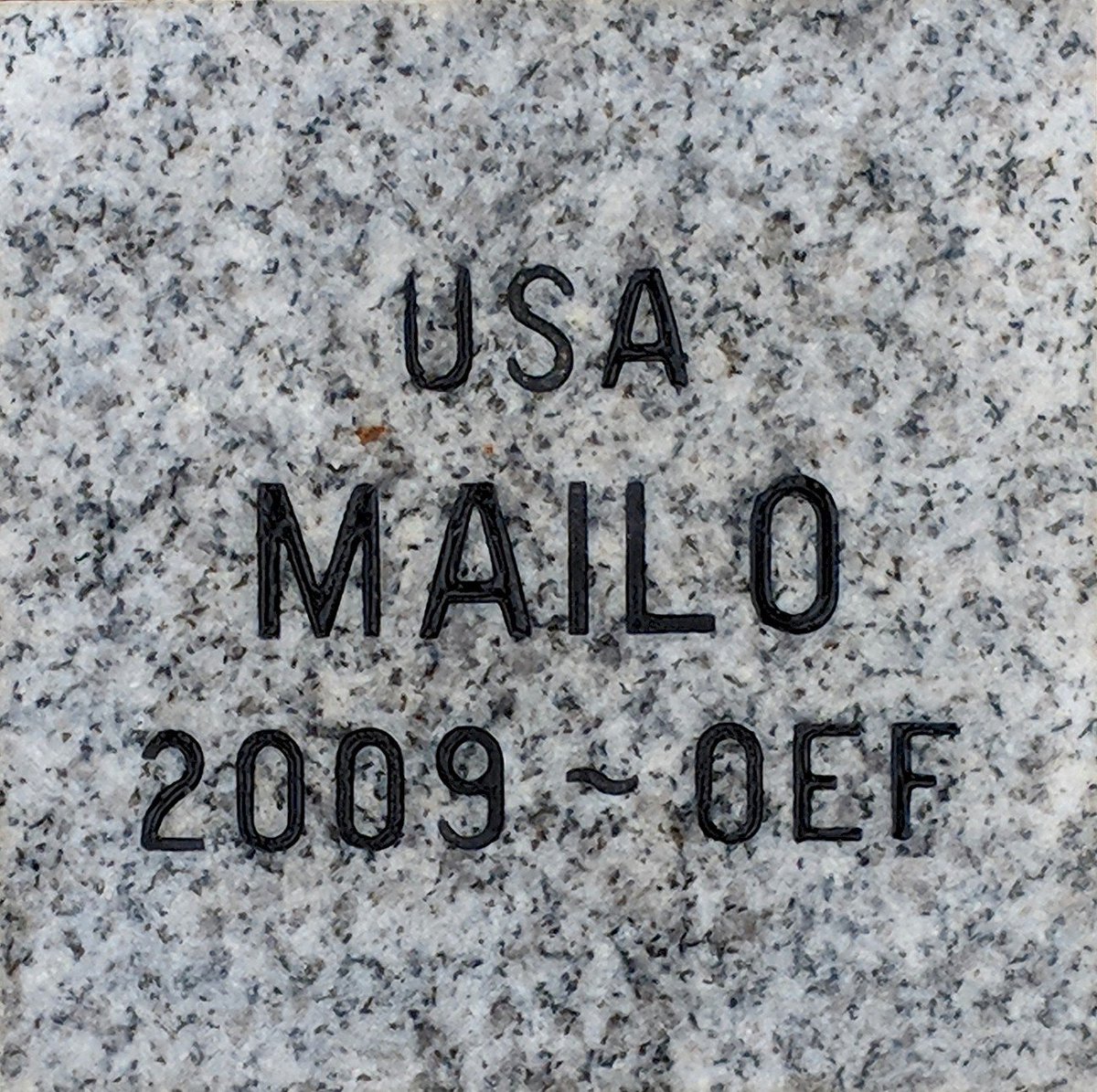 Honoring Navy MWD Mailo SOF, Unknown - February 1, 2009, Killed In Action, Afghanistan, OEF