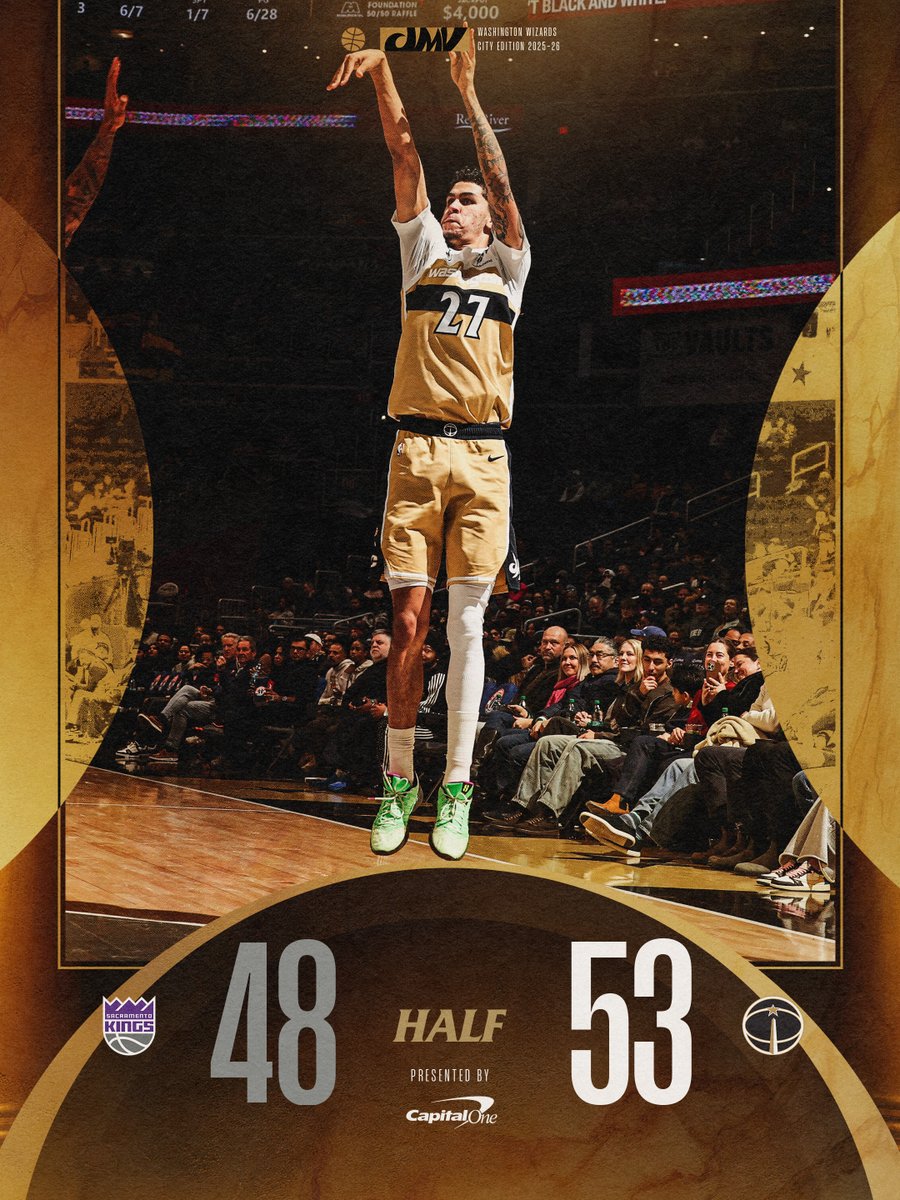 Takin' the lead into the break.
#ForTheDistrict | @CapitalOne