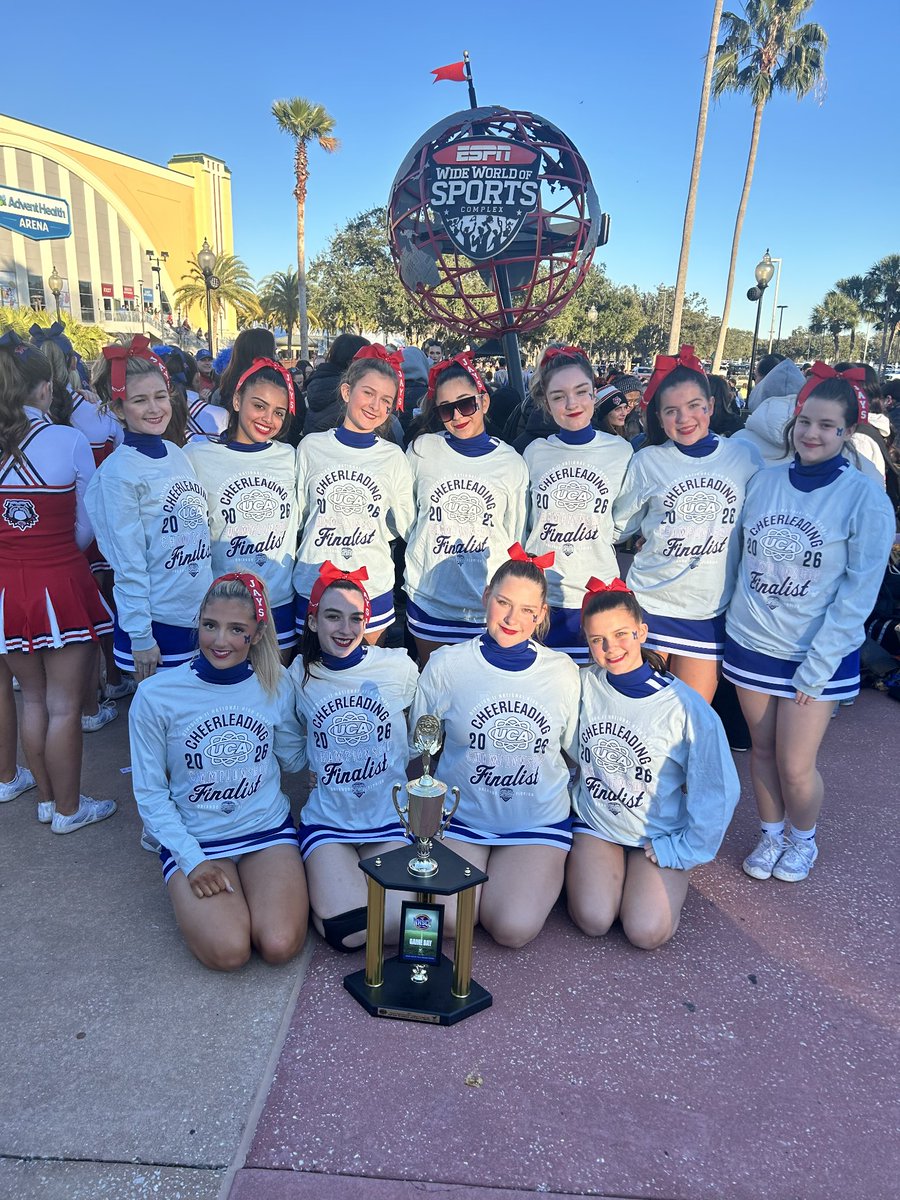 Competitive Cheer finished 22nd out of 85 teams at the Nationals!  The girls efforts earned them some hardware!