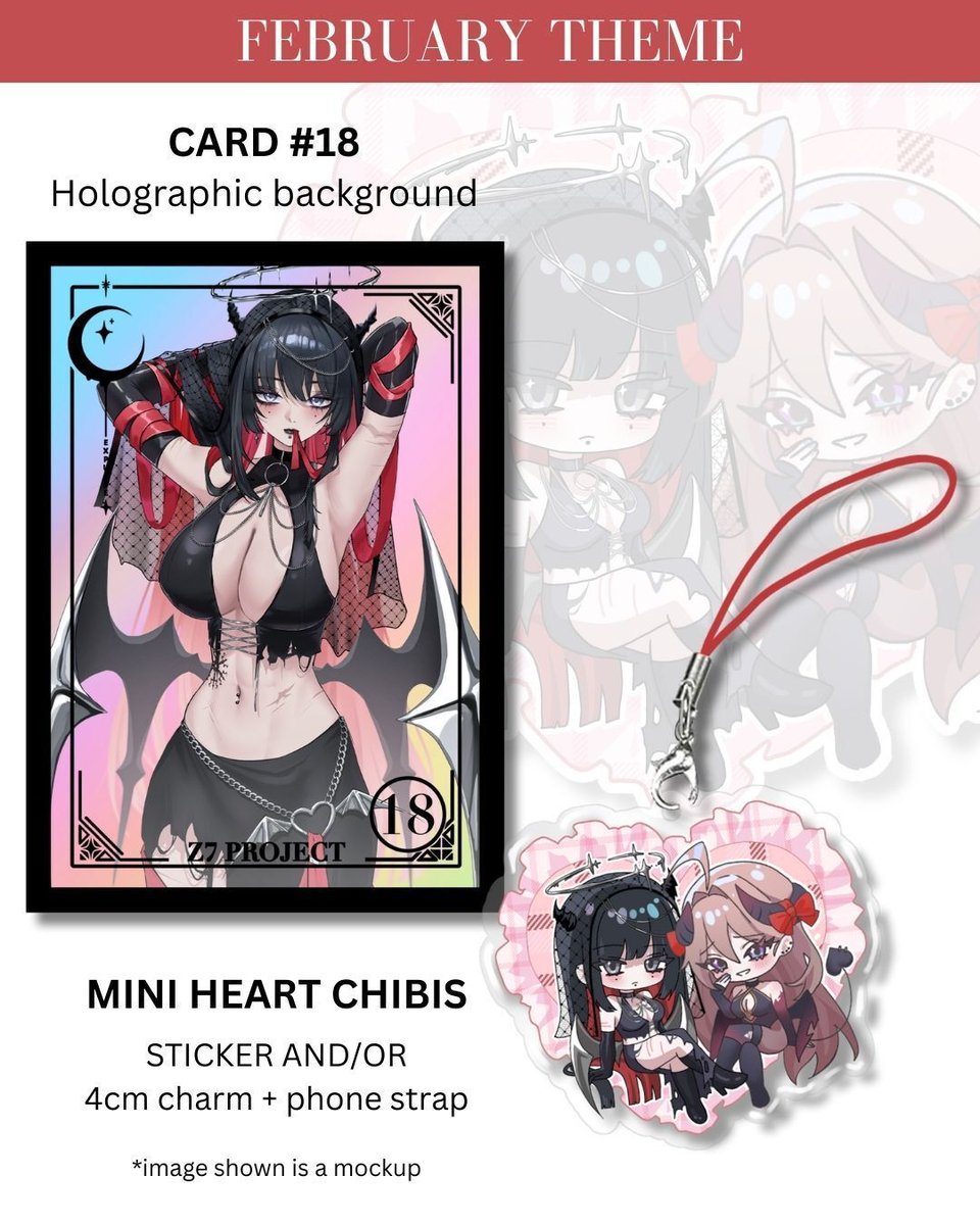 Valentines Theme for February's sticker club 💕
I collabed with @aurwoora to draw our ocs as your angle and debiru 

The set is available until the end of the month! 