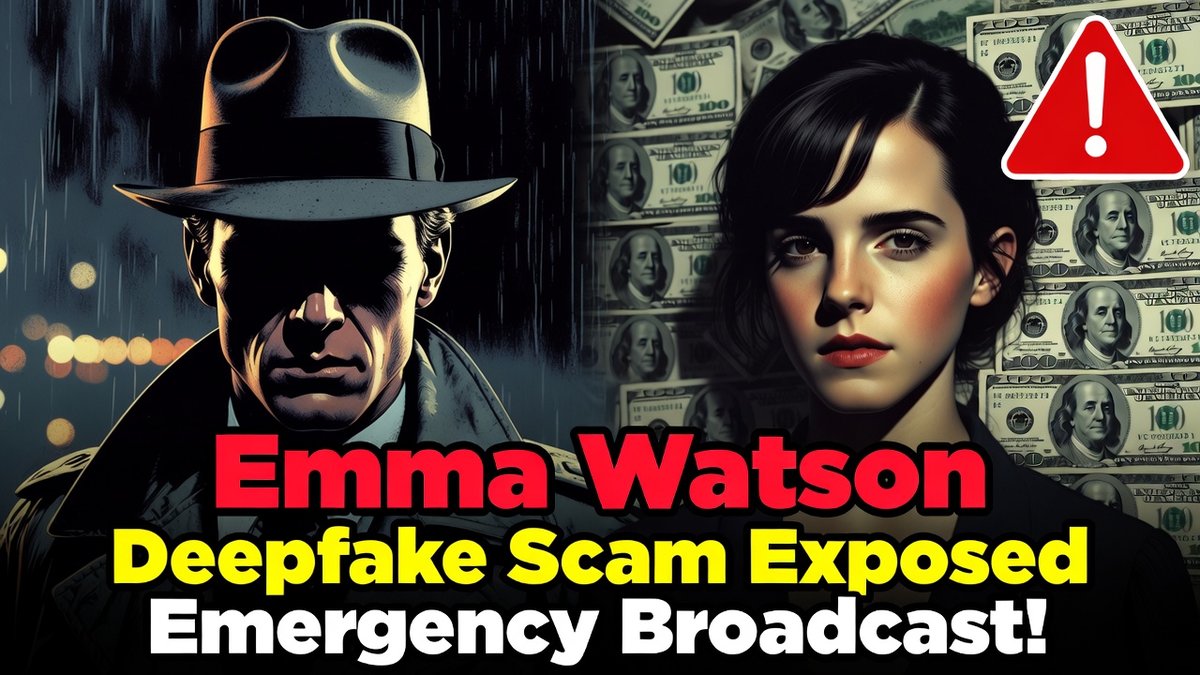 ScamExposedTV's tweet photo. The voice sounded exactly like Emma Watson.  
She cried. She said she loved him.  
Then she took everything.  

This is real. Watch how it happened:  
https://t.co/fjsqhEgoGh

Heart-breaking. Life-shattering. Disgusting.  
#EmmaWatsonDeepfake #RomanceScam #ScamExposed #EmmaWatson #ScamRecovery #scam #deepfake #deepfakescam #money #moneyscam