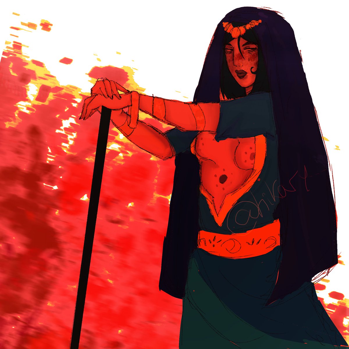 Old Clytemnestra drawing